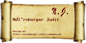 Nürnberger Judit névjegykártya