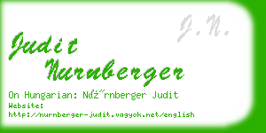 judit nurnberger business card